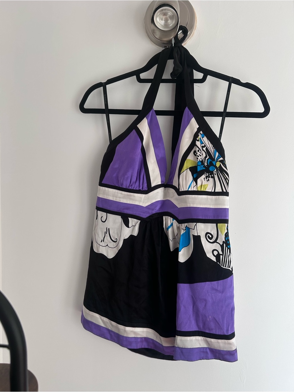 Bebe Purple Halter Top